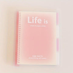 Fantasy Clear Transparent Journal Notebook Loose Leaf