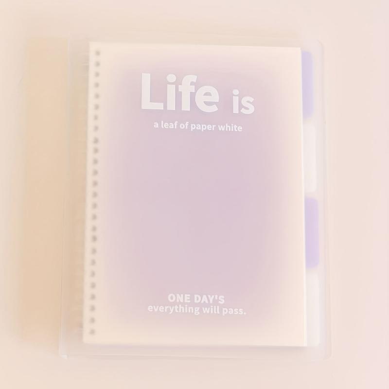 Fantasy Clear Transparent Journal Notebook Loose Leaf
