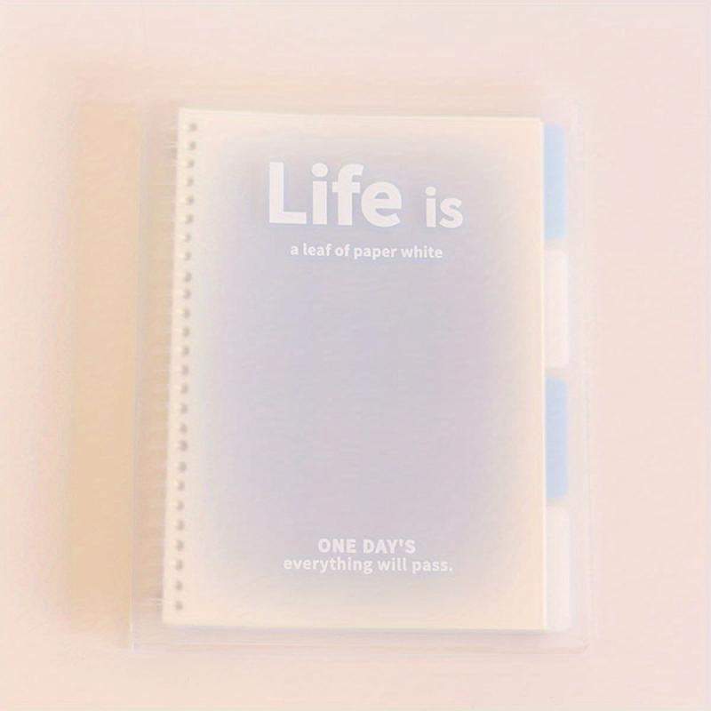Fantasy Clear Transparent Journal Notebook Loose Leaf
