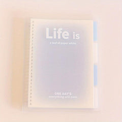Fantasy Clear Transparent Journal Notebook Loose Leaf