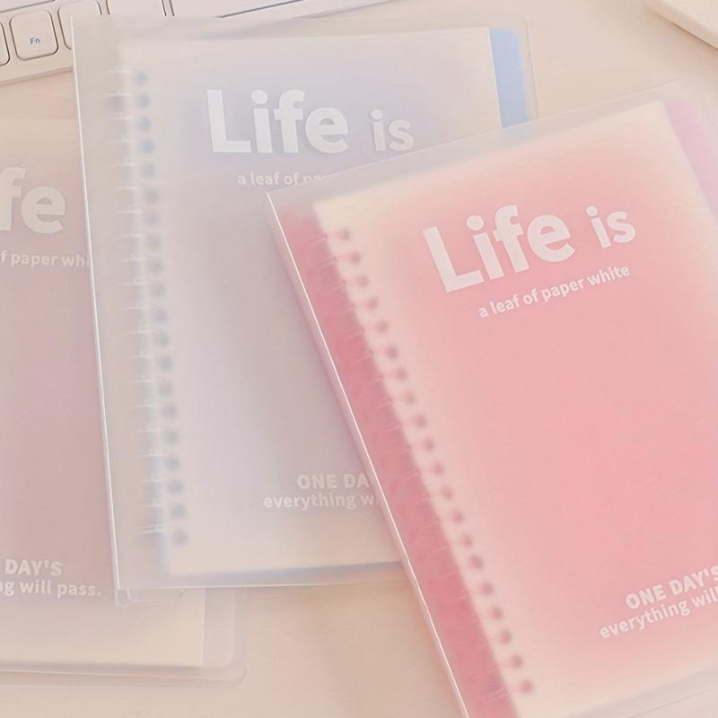 Fantasy Clear Transparent Journal Notebook Loose Leaf