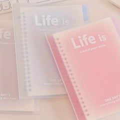 Fantasy Clear Transparent Journal Notebook Loose Leaf