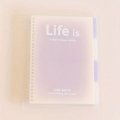 Fantasy Clear Transparent Journal Notebook Loose Leaf