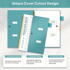 Ruled Spiral Notebook 200 Pages 7x10