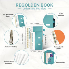 Ruled Spiral Notebook 200 Pages 7x10