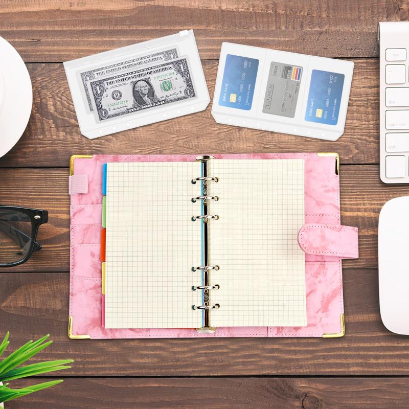 A6 Refillable Paper Set Lined Inserts 80 Sheets for 6 Ring Binder Notebook