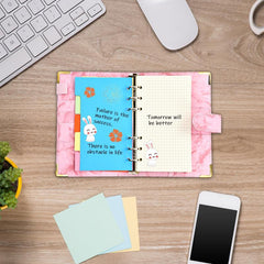 A6 Refillable Paper Set Lined Inserts 80 Sheets for 6 Ring Binder Notebook