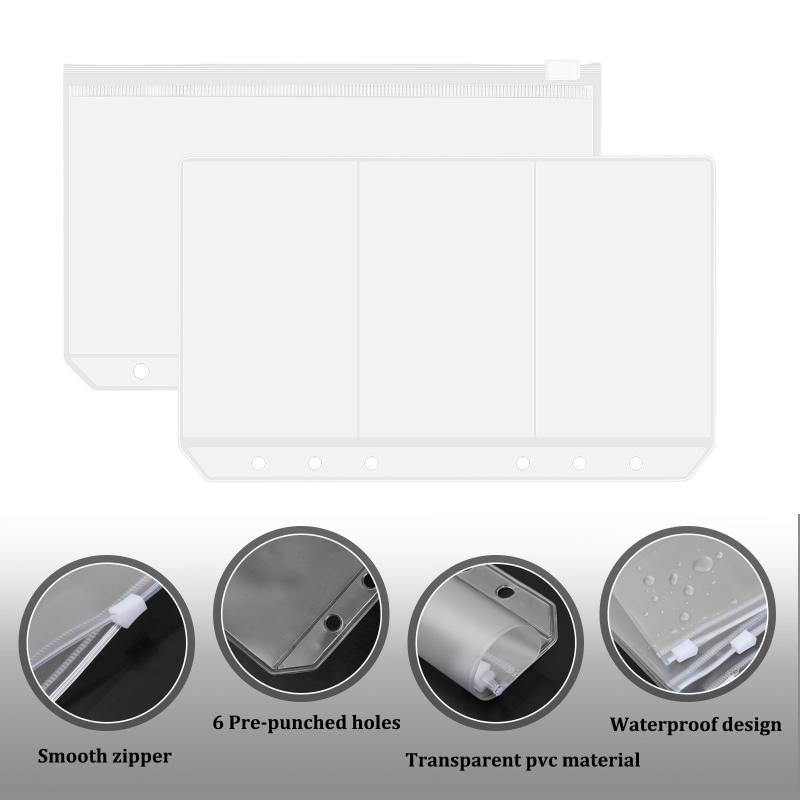 A6 Refillable Paper Set Lined Inserts 80 Sheets for 6 Ring Binder Notebook