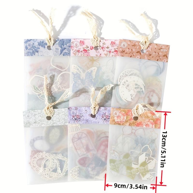 33pcs Lace Material Wrapped with Colored Yarn for DIY Journal