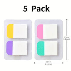 200 Adhesive Index Labels Colorful Page Markers for Books, Notes