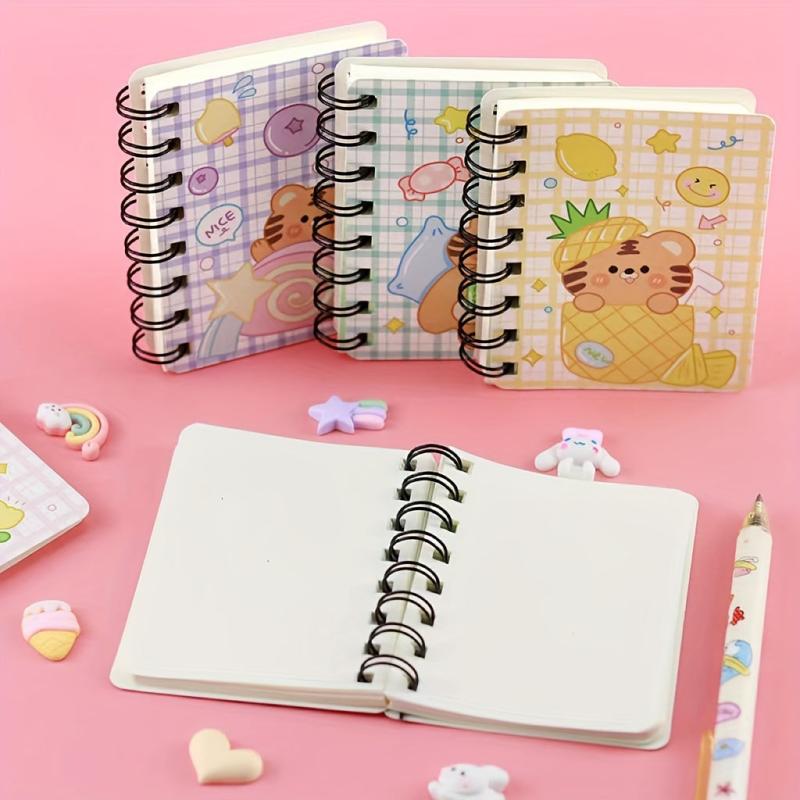 Cartoon Flip Coil Notebook Student Pocket Office Learning Diary Portable Small