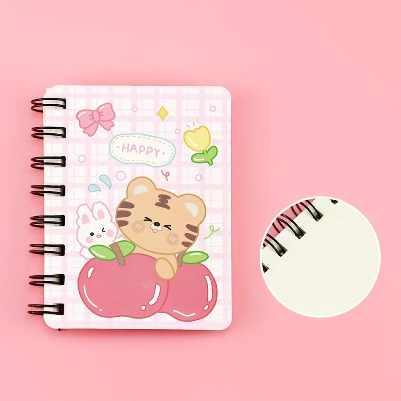 Cartoon Flip Coil Notebook Student Pocket Office Learning Diary Portable Small