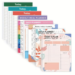 Magnetic Plan Notebook w/ 52 Sheets English Daily Self Discipline Plan Notepad