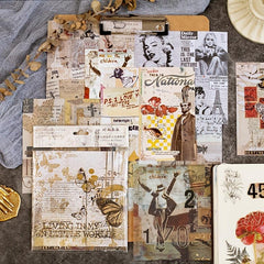 Vintage Gilding Stickers & Sticky Notes Set