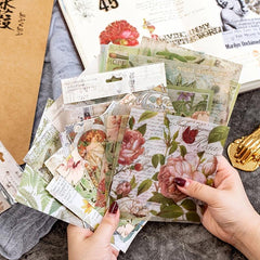 Vintage Gilding Stickers & Sticky Notes Set