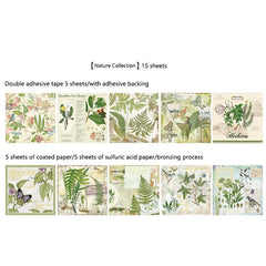Vintage Gilding Stickers & Sticky Notes Set