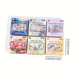 Vintage Floral Scrapbook Paper - 100 Sheets