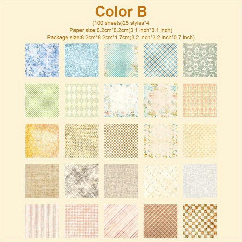 Vintage Floral Scrapbook Paper - 100 Sheets