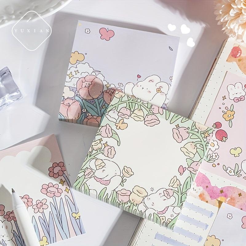 Spring Garden Series Sticky Notes 100 Sheets 13.5x9.5cm