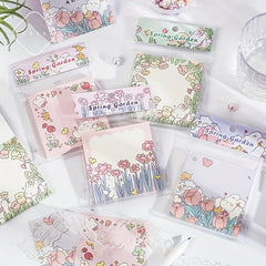 Spring Garden Series Sticky Notes 100 Sheets 13.5x9.5cm