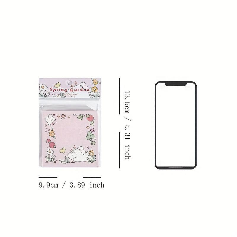 Spring Garden Series Sticky Notes 100 Sheets 13.5x9.5cm