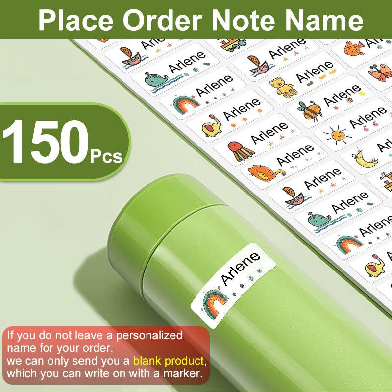 Waterproof Name Sticker 180pcs School Label Preschool Stationery Ta