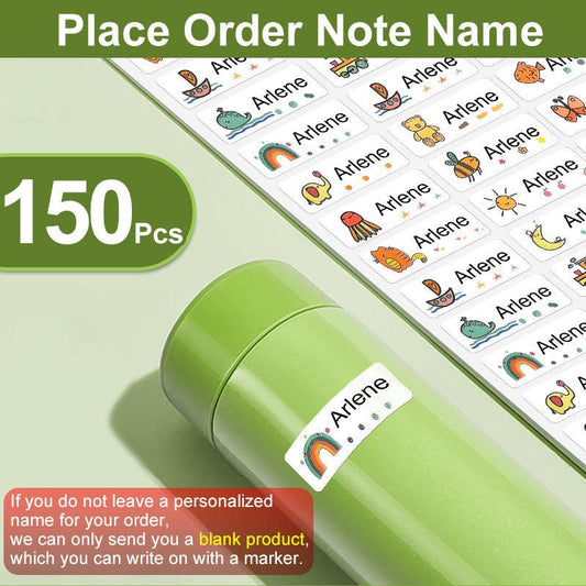 Waterproof Name Sticker 180pcs School Label Preschool Stationery Ta