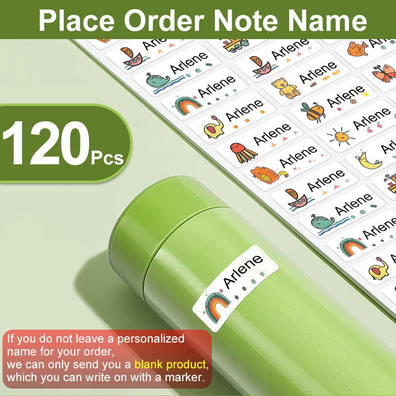Waterproof Name Sticker 180pcs School Label Preschool Stationery Ta