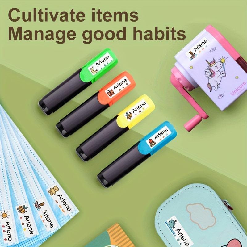 Waterproof Name Sticker 180pcs School Label Preschool Stationery Ta