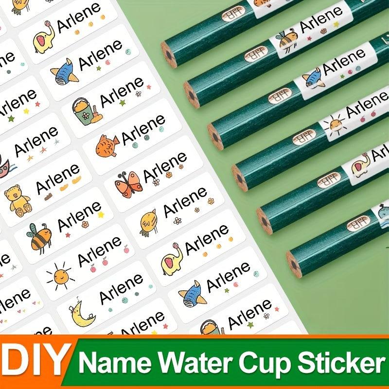 Waterproof Name Sticker 180pcs School Label Preschool Stationery Ta