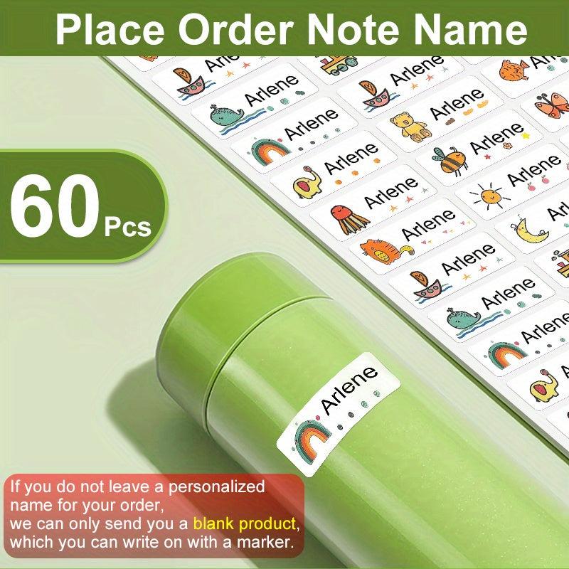 Waterproof Name Sticker 180pcs School Label Preschool Stationery Ta
