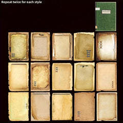 30pcs Retro Paper for Journal Diary Blank Notes Series