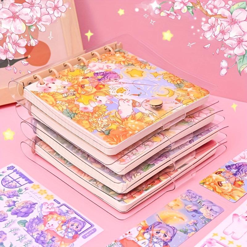 Dreamy Rabbit Cartoon Loose Leaf Journal