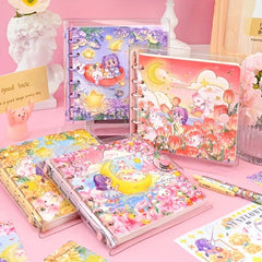 Dreamy Rabbit Cartoon Loose Leaf Journal