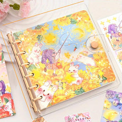 Dreamy Rabbit Cartoon Loose Leaf Journal