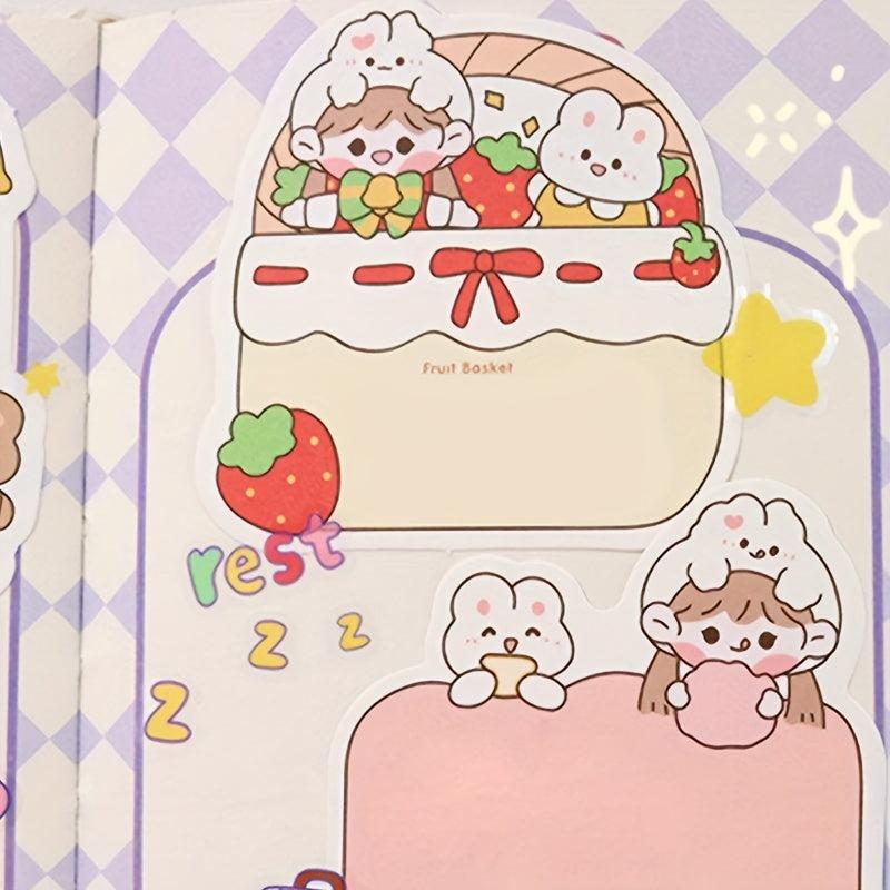 100 Sheets Cartoon Shaped Note Paper DIY Material