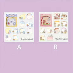 100 Sheets Cartoon Shaped Note Paper DIY Material