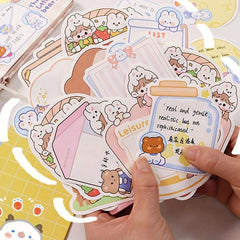 100 Sheets Cartoon Shaped Note Paper DIY Material