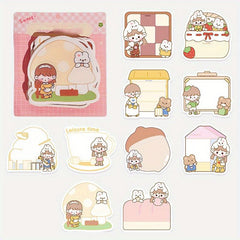100 Sheets Cartoon Shaped Note Paper DIY Material