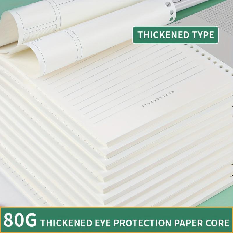 A4 A5 26 Hole Loose Leaf Book Shell for Student Notebooks with Exams Clip