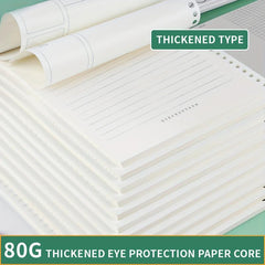 A4 A5 26 Hole Loose Leaf Book Shell for Student Notebooks with Exams Clip