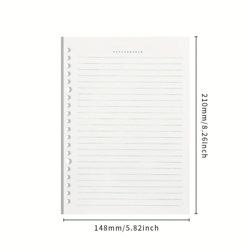 A4 A5 26 Hole Loose Leaf Book Shell for Student Notebooks with Exams Clip