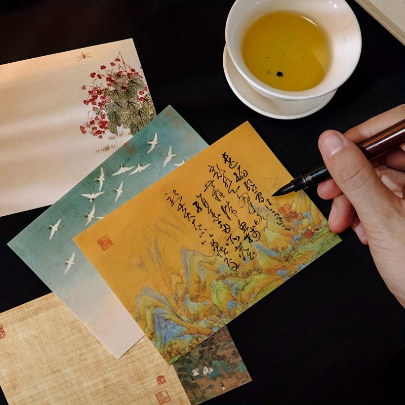 Chinese Style Painting Sticky Note Book DIY Journal Decoration 80 Sheets