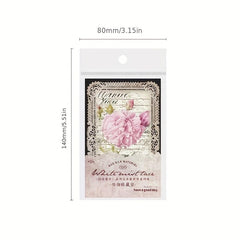 45 Sheets Paper Mist Lace DIY Decoration Retro European Romantic Lace Base