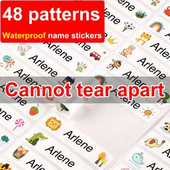 180pcs Custom Name Sticker Waterproof Label School Personalized