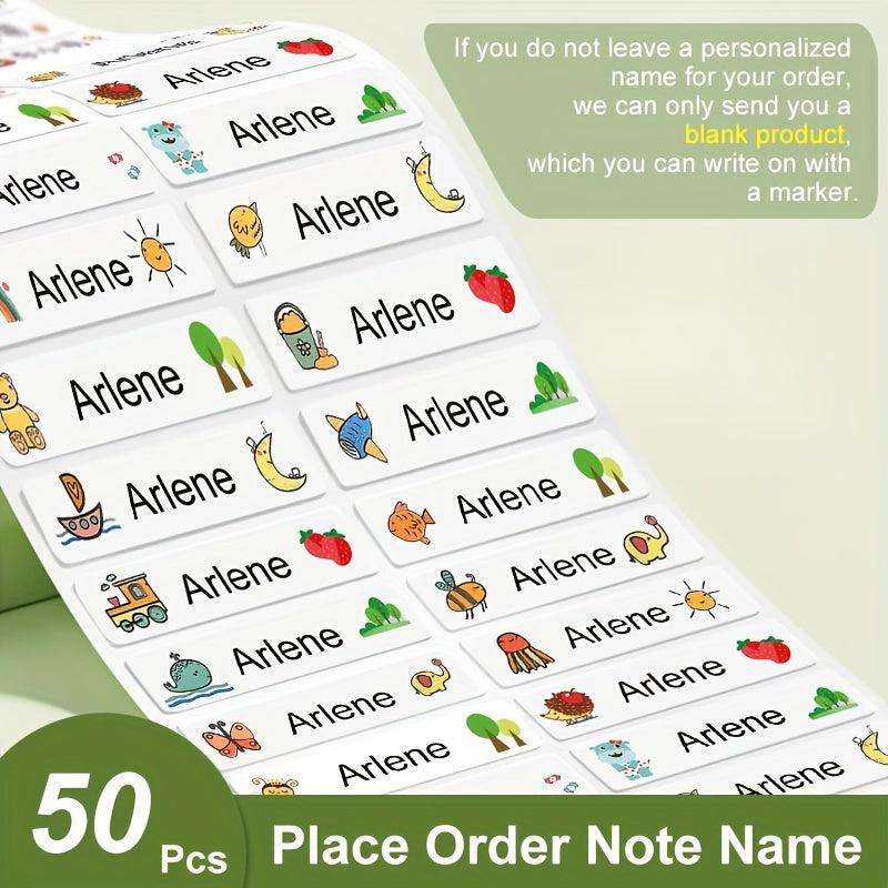 180pcs Custom Name Sticker Waterproof Label School Personalized