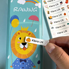 Custom Waterproof Name Stickers for School Stationery