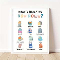 Therapy Office Decor Weighing Down Poster