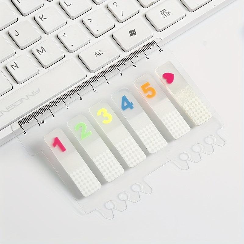 1pc Transparent Printed Sticky Notes for School Home Office