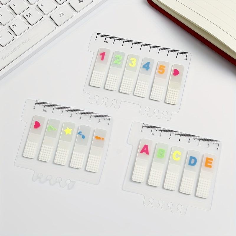 1pc Transparent Printed Sticky Notes for School Home Office